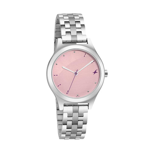 Fastrack Analog Pink Dial Women's Casual Watch