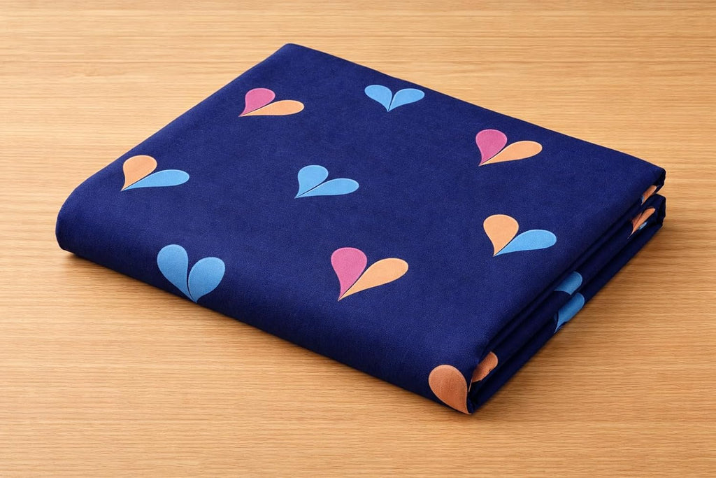 DECORUM Glace Cotton Single Bedsheet with 1 Pillow Cover | Soft, Durable, Lightweight & Skin-Friendly Fabric| Suitable for Single/Diwan Bed Size