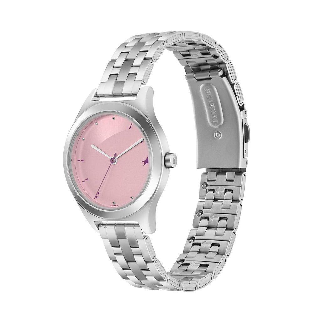 Fastrack Analog Pink Dial Women's Casual Watch